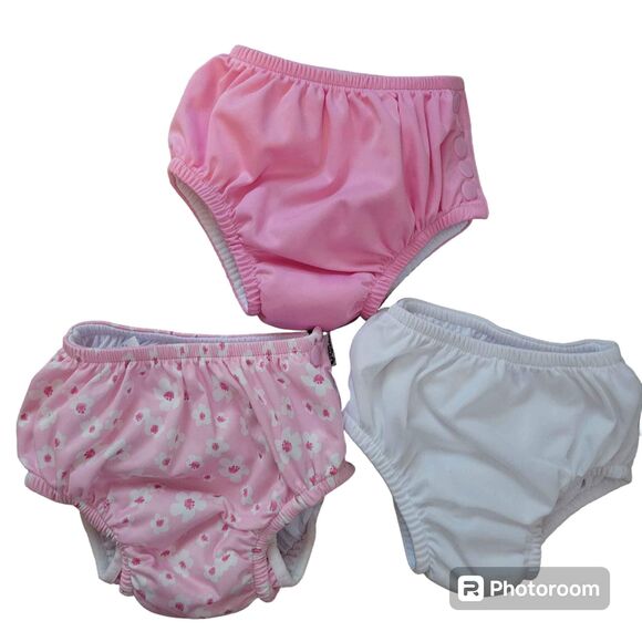 3 Pairs of Green Sprouts Swimming Diapers 18 months and 12 months - Picture 1 of 5